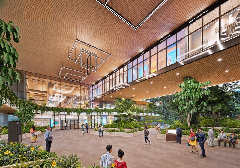 Cyber Square Atrium View